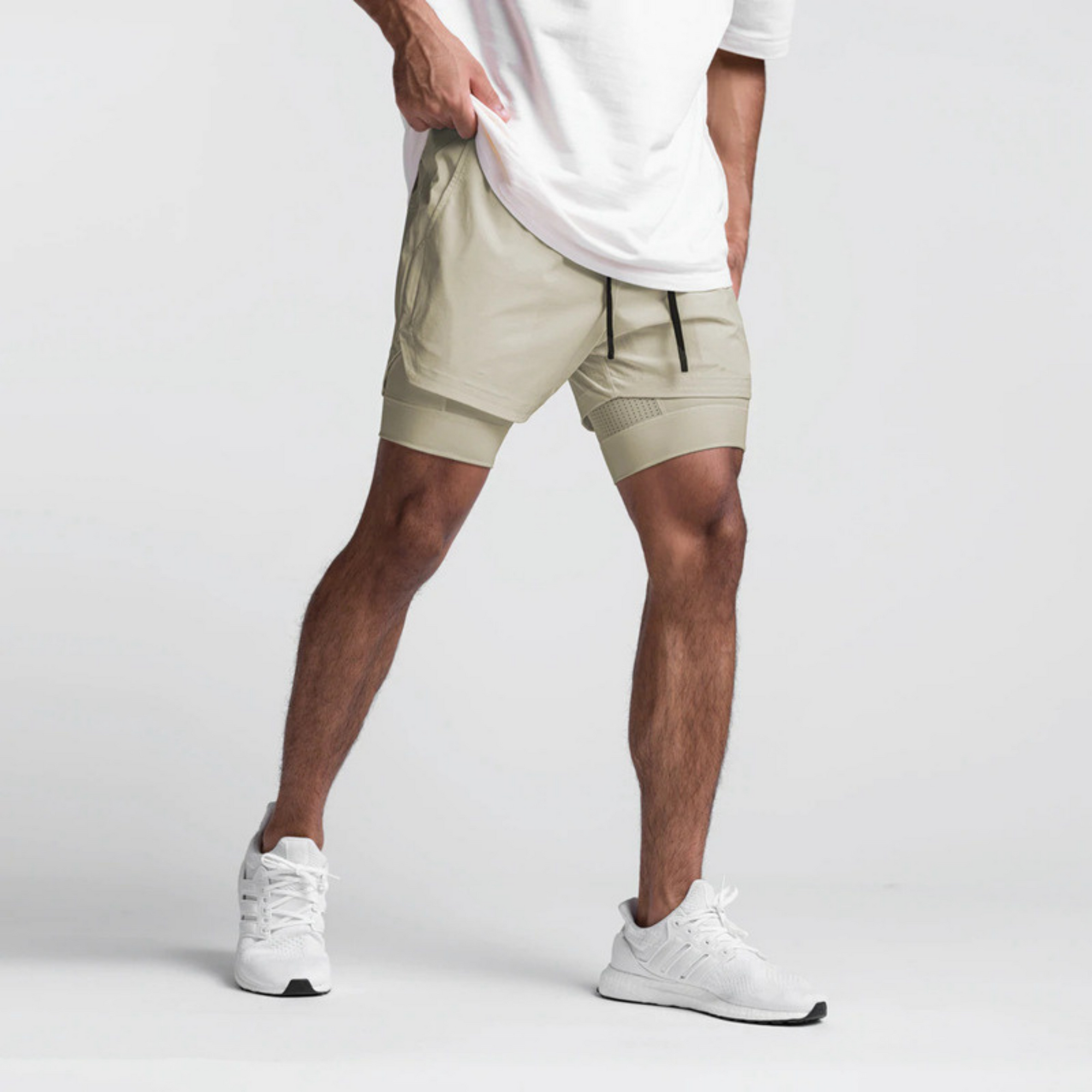 Pantalones Cortos para Hombre Fitness Tauran