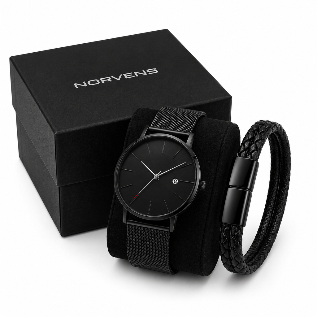 KIT EJECUTIVO NORVENS™ -   2 Relojes + 2 Pulseras