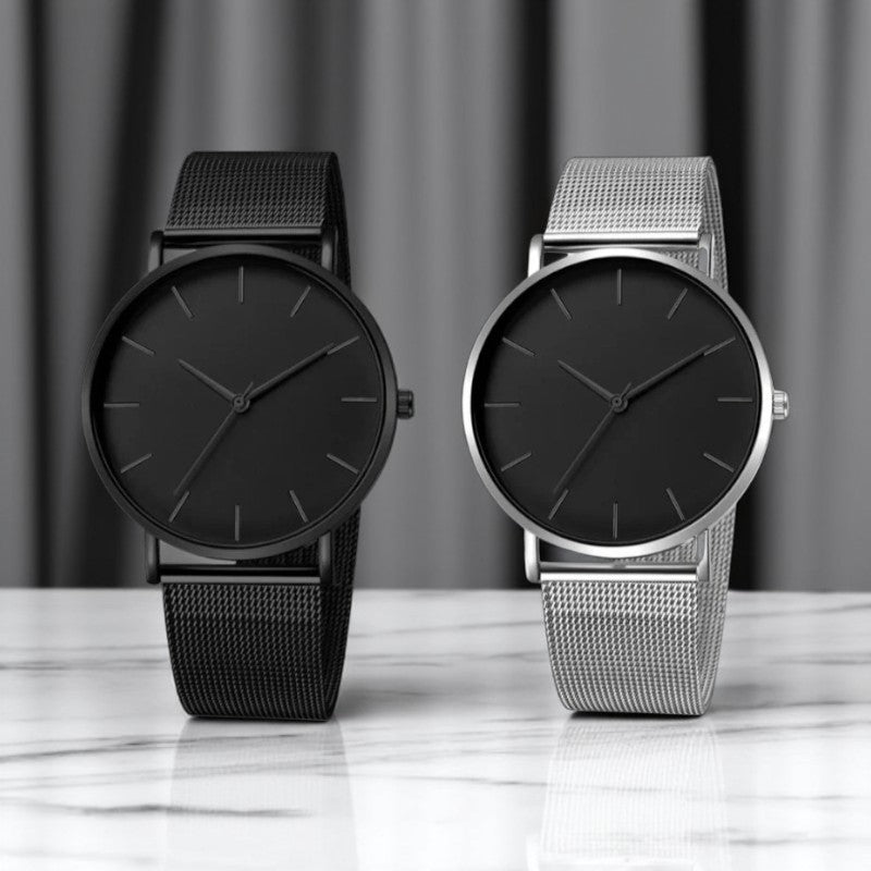 Reloj para Hombre Minimalista Clásico de Acero Inoxidable